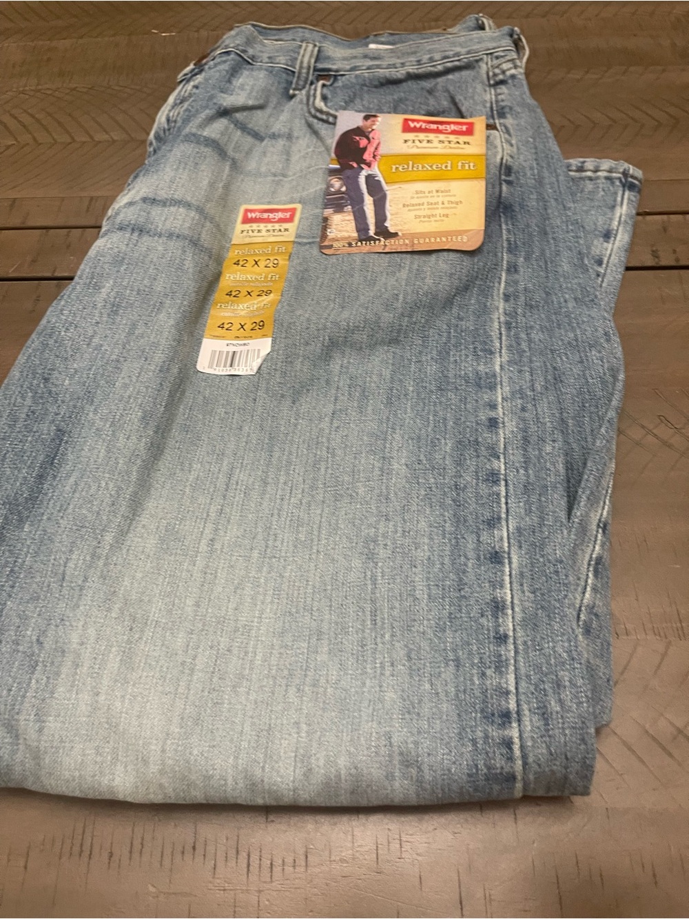 Wrangler Light Blue Relaxed Fit Jeans